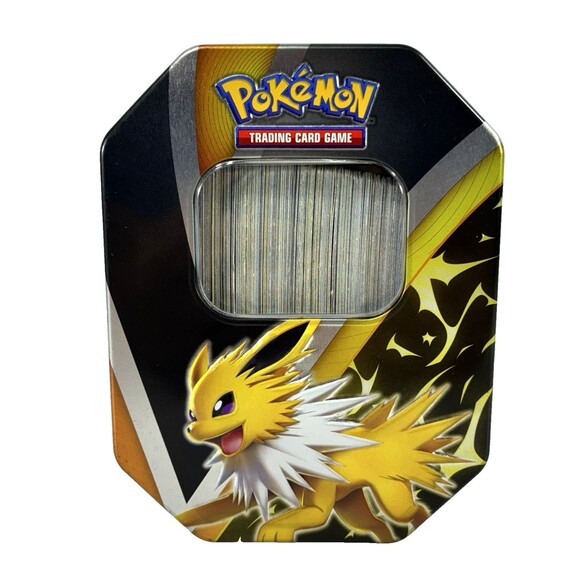 Pokémon TCG Trading Card Mixed Lot of 370 Modern Cards in Collectible Tin - Picture 1 of 13
